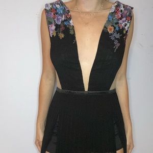 Bebe Floral black dress